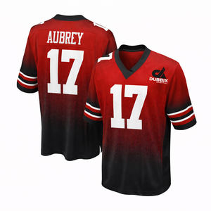 Maillots de football américain personnalisés à imprimé demi-face, anti-humidité, style urbain tendance, pour adultes, séchage rapide, pour l'entraînement - Product Image 2