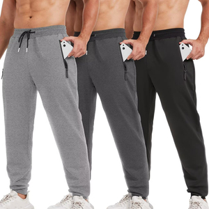 100% Cotton Men's Sweatpants Comfortable Feel Drawstring Design Mid Waist High Quality Material Outdoor Sports <b>Traveling</b> <b>Trouser</b> - Product Image 4
