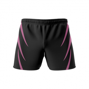 Shorts de sport unisexes bicolores blanc, rouge, bleu, taille élastique, 100 % polyester, respirant, toutes saisons, coupe classique - Product Image 6