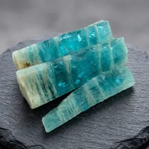 Cristal de Aguamarina Karur Azul Cielo Transparente Pulido Natural de Alta Calidad, Piedra Suelta Personalizada para Diseño de Joyería y Meditación - Product Image 3