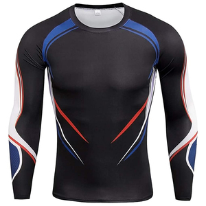 เสื้อรัดกล้ามเนื้อแบบทันสมัยสำหรับการฝึกฟิตเนส ยิม MMA ออกกำลังกาย ผลิตจากผ้าเนื้อนุ่ม สวมใส่สบาย ระบายอากาศได้ดี และยืดหยุ่น - Product Image 5