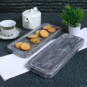 Custom <b>Large</b> Natural Solid Walnut Wood Serving <b>Tray</b> Rustic Sushi Food Fruit Dessert Coffee Serving <b>Tray</b> Decorative Storage <b>Tray</b> - Product Image 6