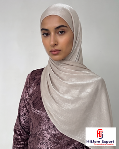 Pañuelo Hijab Personalizado Zimmy Choo, Pañuelo para la Cabeza con Sensación de Seda Suave, Fabricante Textil OEM ODM Personalizado - Product Image 6