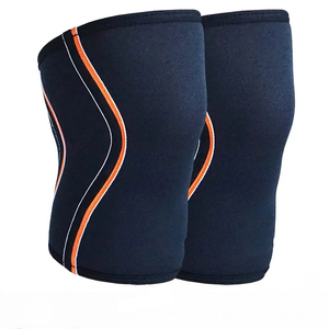 High Elastic Soft Nylon Cotton Supportive Knee <b>Wraps</b> <b>Black</b> Sports Thick Custom Weightlifting Compression Breathable - Product Image 2