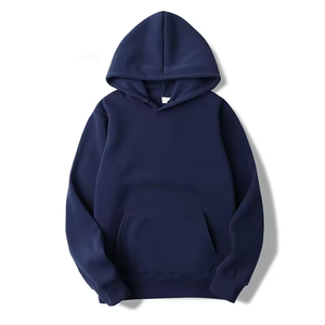 Sweat à capuche personnalisé pour homme en polaire, coupe oversize, épaules tombantes, avec cordons, coloré, de haute qualité, vente chaude, fabricant de vêtements, modèle uni - Product Image 2