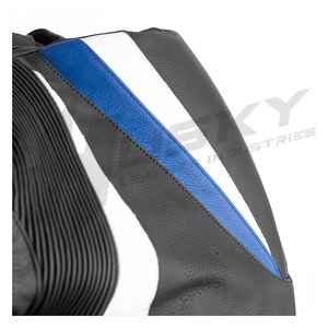 2023 unisexe en cuir PU veste de course de qualité supérieure personnalisé CE approuvé court moto coupe-vent veste imperméable respirant - Product Image 4