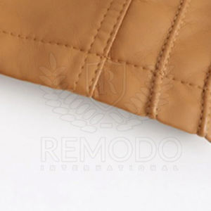 Chaqueta Corta de Cuero Vacuno para Mujer, Acabado Transpirable, Cierre con Cinturón Grueso, Otoño Invierno, Personalizable, Tallas Grandes - Product Image 3