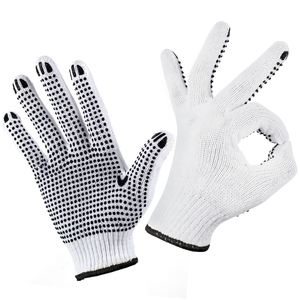 Guantes de Piel de Cabra Negra de Una Sola Cara, Anticorte, Antideslizantes, Ignífugos, con Puntos, Diseño Personalizado de Invierno, Unisex para Trabajo/Ciudad - Product Image 5