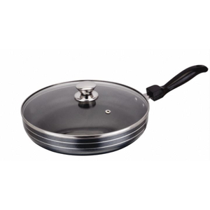 Sartén Antiadherente con Tapa de Acero Templado – Sartén de Acero Resistente y Fácil de Limpiar con Tapa para Cocinar a Diario - Product Image 1