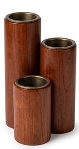 Support de bougie en bois fait main, résistant à la chaleur, poli, pour centre de table, décoration intérieure, café, salle à manger, Pâques - Product Image 2