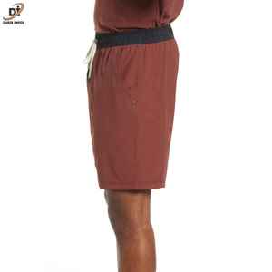 100% Cotton Fleece Knitted Fabric Breathable Elastic Waist High Street Style Mens Sweat Shorts with Pockets - Product Image 4
