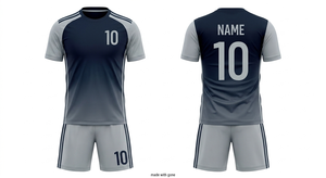 Maillot de football unisexe personnalisé 100 % polyester imprimé par transfert thermique, col en V, manches courtes, anti-humidité, coupe athlétique, devant - Product Image 5