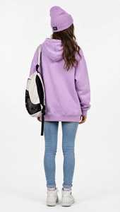 Sudadera con capucha de punto modal transpirable de manga larga para mujer, corte regular, color liso, 160 g, con cremallera frontal y bolsillos delanteros. - Product Image 6