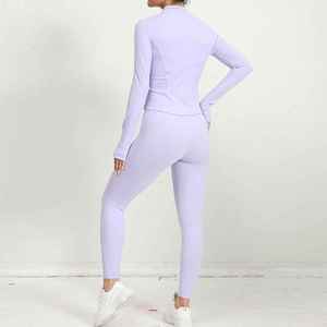 ชุดโยคะผู้หญิงแบบแห้งเร็ว ราคาขายส่ง คุณภาพสูง ดีไซน์ใหม่ทันสมัย พร้อมรับออกแบบโลโก้ตามสั่ง - Product Image 6