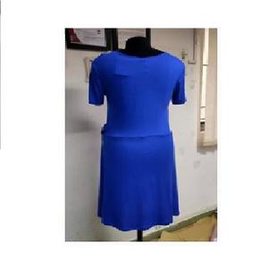 Vestido informal ligero y suave con cuello redondo para mujer, longitud hasta el suelo, personalizable, Natural dulce estilo indio, precios bajos - Product Image 5