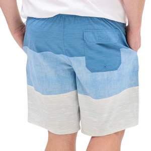 Shorts de Natación Unisex de Secado Rápido, Anti-UV, Ligeros, con Rayas Azules, de Poliéster/Nailon, Diseño Color Block, para Playa - Product Image 2