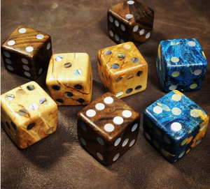 Custom Craft Wooden Resin <b>Dice</b> <b>Set</b> Luxury Gaming Resin Wood <b>Dice</b> Solid Wood Epoxy Resin <b>Dice</b> Cube - Product Image 4