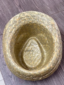 Trilby Straw <b>Hat</b> Seagrass Woven No <b>Band</b> Bulk Supply for Advertising Gift Importer Wholesale Directly from Vietnam Factory - Product Image 5
