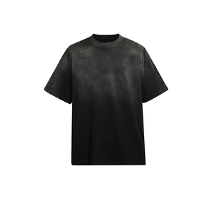 T-shirt Premium Homme en Coton Délavé à l'Acide, Imprimé Personnalisé, Style Streetwear Hip Hop Vintage, Vente en Gros, T-shirt Tendance Effet Vieilli et Délavé - Product Image 3