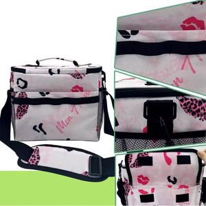 Large Size Portable Mesh Pocket Can Box Quick Sale Thermal Leak-Proof Hiking Lunch Cooler Bag Made of 600D Material - Product Image 2