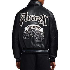 Vintage Style Waterproof & Windproof Winter Customized <b>Jacket</b> USA Brand 100% Cowhide Genuine Leather <b>Men's</b> Avirex <b>Jackets</b> - Product Image 6