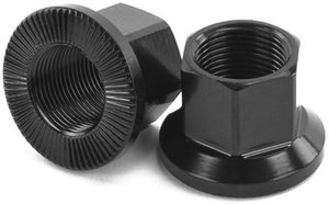 New Black Aluminum Truck Suspension <b>Threaded</b> Adjusting Hex <b>Lock</b> Nuts for Howo Suspension Alignment Repair 9222927103 - Product Image 2