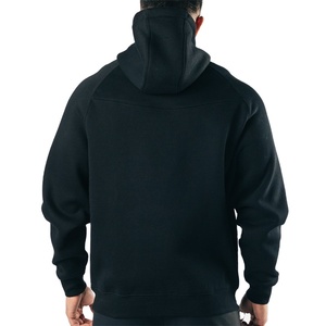 Haute qualité 100% coton biologique polaire hommes pullover sweats à capuche Logo personnalisé et emballage hiver blanc Gym Hoodie couleur personnalisée/Logo - Product Image 3