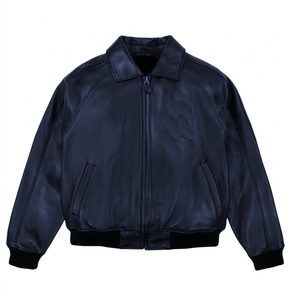 <b>Men</b> Fitted Leather <b>Men's</b> Leather <b>Jacket</b> Black <b>Jacket</b> Top Quality British Fashion PU Leather <b>Jacket</b> <b>Men</b> - Product Image 6