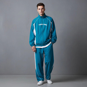 Conjunto Deportivo de Nylon Personalizado, Chaqueta Cortavientos Unisex con Cremallera, Pantalones Deportivos de Nylon, 2 Piezas, Impermeable - Product Image 4