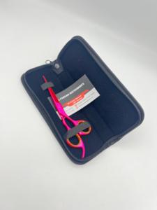 Ciseaux de coiffure professionnels rose métallisé de 6,5 pouces, sur mesure, à lame droite et sans dents, pour salon de barbier – Vente chaude - Product Image 6