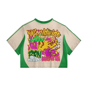 T-shirt personnalisé de marque poids lourd pour hommes T-shirt court de luxe de haute qualité sérigraphié Options de grande taille - Product Image 3