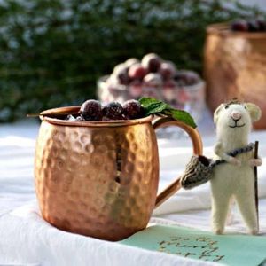 Copper <b>beverage</b> mug <b>set</b> jasmine retreat cups reusable premium cocktail <b>serving</b> durable collection mugs - Product Image 6