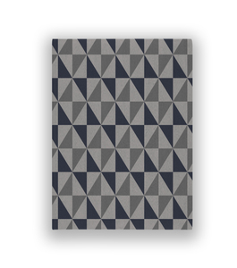 Serviette de cuisine moderne en coton 100% tissé, motif écossais imprimé, durable, gris et bleu marine, textile de maison pour hôtel - Product Image 2