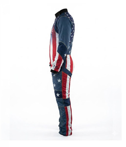 Combinaison de saut en parachute intégrale pour homme avec bandes réfléchissantes, fermeture éclair avant, noire, sur mesure, combinaison aile pour le parachutisme - Product Image 5