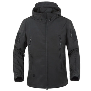 Chaqueta Cortavientos con Capucha para Hombre, Impermeable, Ligera, para Senderismo al Aire Libre, Chaqueta de Lluvia con Cremallera Completa, Cortavientos, Abrigo de Otoño e Invierno - Product Image 2