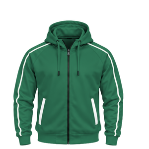 Ensemble de jogging deux pièces personnalisable pour homme avec sweat à capuche zippé et pantalon de sport assorti pour uniformes d'équipe et entraînement - Product Image 3