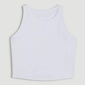 Débardeur dos nageur côtelé doux pour femme, col ras du cou, pour la course, l'entraînement et la gym - Product Image 6