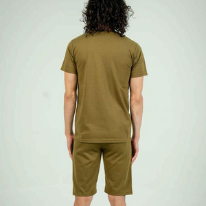 Nouveauté : Ensemble de survêtement d'été pour homme, t-shirts et shorts, en coton respirant et léger, deux pièces assorties - Product Image 3