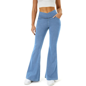 Jeans de Mezclilla de Primera Calidad, Corte Recto, Desgastados, Lavado Claro, Largo hasta el Tobillo, Pantalones Casuales para Mujer, Estilo Vintage, Tela de Algodón - Product Image 6