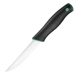 Cuchillos de Cocina Negros con Detalles Verdes, Hoja Estrecha Plateada, Mango Ergonómico y Tapa de Extremo Verde para Cortes Diarios de Alimentos - Product Image 4