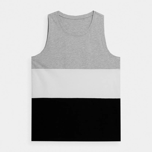 Fabricación de Camisetas de Tirantes para Hombre de Alta Calidad, Servicio OEM Personalizado, Último Diseño, Hechas en Fábrica, Color Sólido, Spandex/Algodón Transpirable - Product Image 3