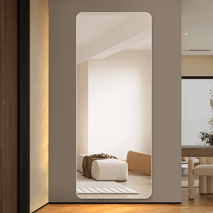 Specchio Angolare Smussato di Alta Qualità 60x15 Pollici per Soggiorno, Camera da Letto, Guardaroba, da Appendere, Spessore 5mm con Bordo a S - Product Image 1