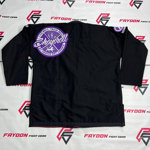New Latest <b>Model</b> Shoyorol Brazilian Jiu Jitsy Gi in Black Color With Purple Labels Mixed Martial Arts Wears - Product Image 3