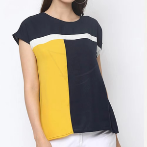Women's Three Panel <b>Hip</b> Hop Digital Printing Knitted Polyester/Cotton Streetwear Quick Dry Breathable T-Shirt Custom Logo Casual - Product Image 2