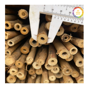 Varas de bambú robustas para la construcción de enrejados, cercas y muebles rústicos, ofreciendo un material rentable y ecológico. - Product Image 1