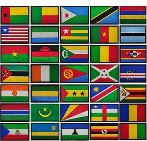 Parche Bordado con la Bandera de Burkina Faso, África, Parches de Moral con Gancho y Bucle - Product Image 5