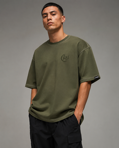 T-shirt blanc surdimensionné à manches courtes pour homme Fly Humble Sportswear avec imprimé lettres, style streetwear, col rond, jersey en coton - Product Image 2