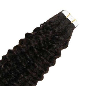 Extensiones de Cabello Rizado, Cabello Humano, Grueso y Voluminoso, Negro Natural, con Clip, para Mujer - Product Image 2
