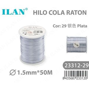 Hilo Cola Raton 1.5mm 50M Plata - Product Image 3