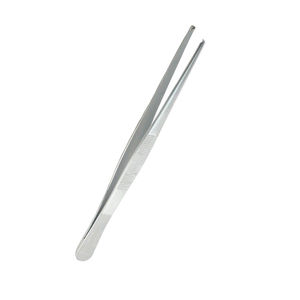 Pinces à tissus chirurgicales droites 1x2 à dents de rat, en acier allemand, à bout arrondi, 15,24 cm, de qualité médicale - Product Image 4